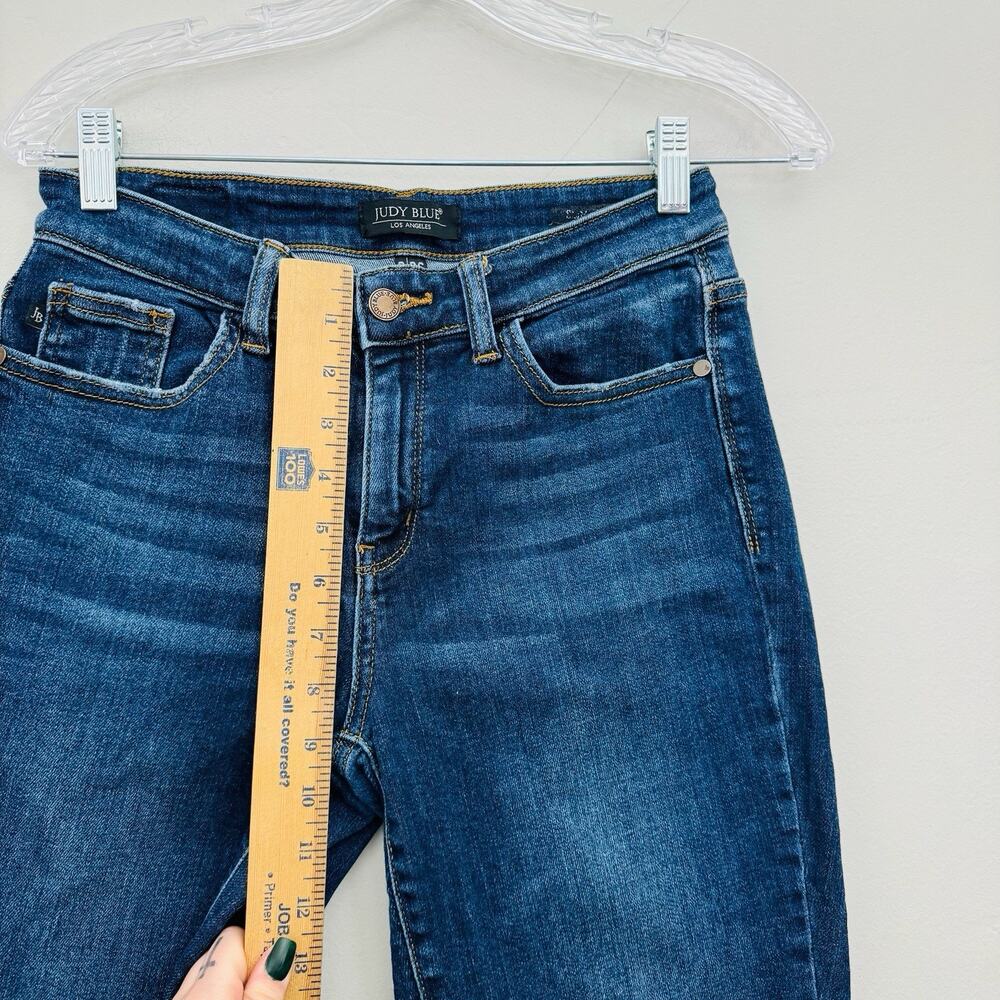 Judy Blue Cropped Straight Leg Blue Jeans Women’s Size 26 - Picture 3 of 8